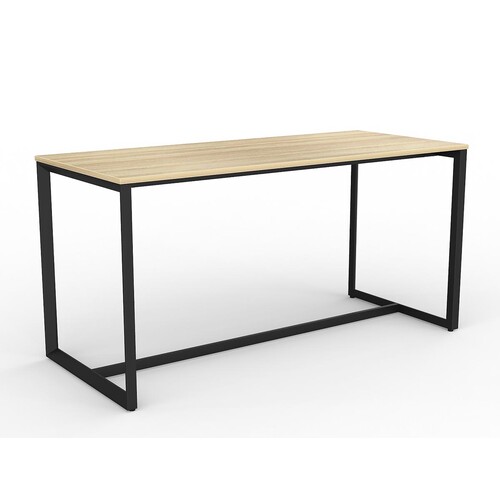Anvil Bar Height Table Black Frame New Oak Top - 2100mm x 900mm
