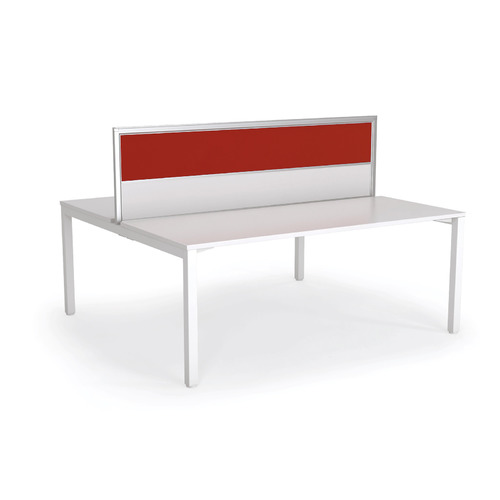 Axis Double Sided Desk with Red Screen - 1200 x 600
