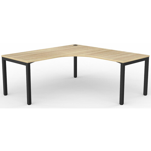 Axis Black New Oak Corner Home Office Desk Workstation Office Stock