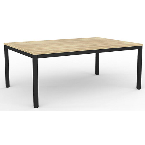 Axis Meeting Training Table Black New Oak - 1800mm x 1200mm