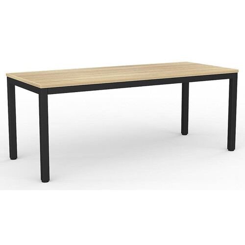Axis Meeting Training Table Black New Oak - 1800mm x 750mm