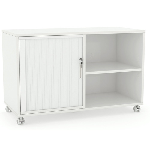 Caddy Mobile Bookcase with 1 x Tambour insert
