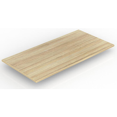 New Oak 25mm Melamine Rectangle Desk Top - 1500mm x 750mm