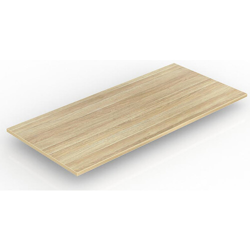 New Oak 25mm Melamine Rectangle Desk Top - 1600mm x 750mm