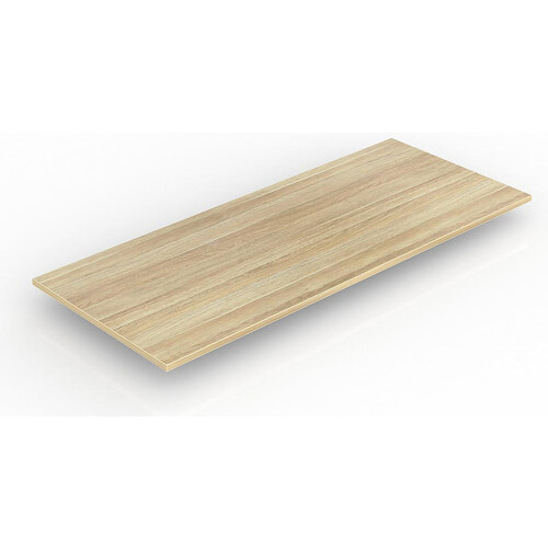 New Oak 25mm Melamine Rectangle Desk Top - 1800mm x 750mm