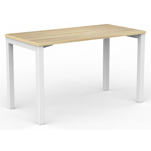 Axis White Straight Desk New Oak Desktop - 1200mm x 600mm