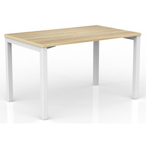 Axis White Straight Desk New Oak Desktop -1200mm x 750mm