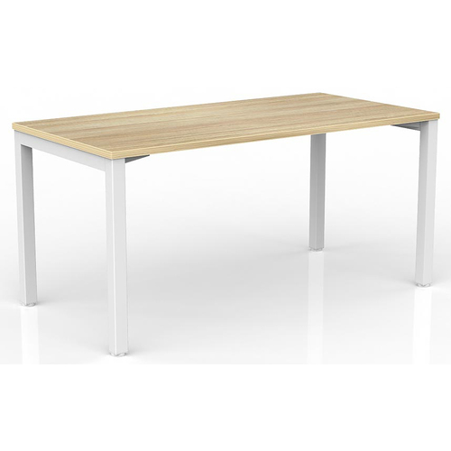 Axis White Straight Desk New Oak Desktop - 1500mm x 750mm