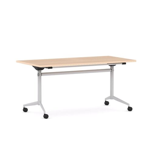 Boorn Meeriny Table - White / New Oak Matte / L1800mm x W600mm