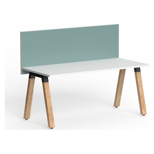 Edge25 Desk-Hung Screen Panel - 1200W x 480H mm - Graphite / Black