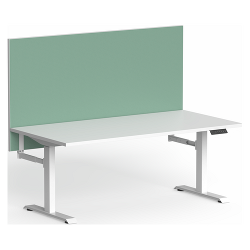 Edge25 Screen for Klass Single-Sided Desks - 1200mm - Smoke Grey / Black