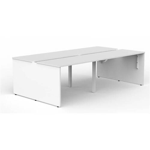 EkoSystem White Shared 4-User Workspace- 1800mm x 600mm