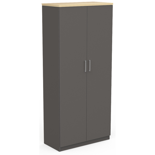 EkoSystem Office Storage Cupboard 1800mm High Charcoal
