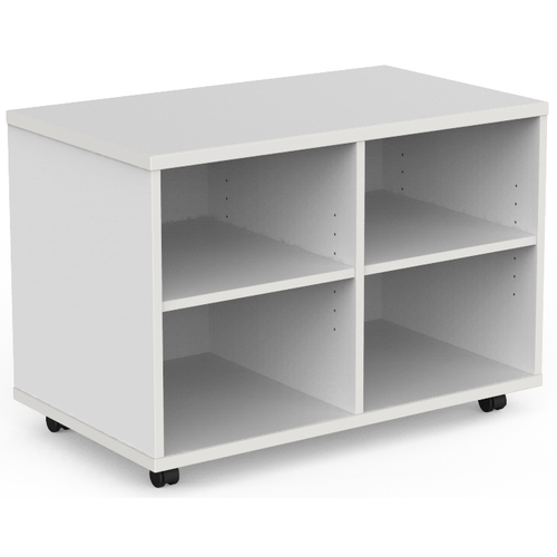 EkoSystem Mobile Bookcase Caddy White