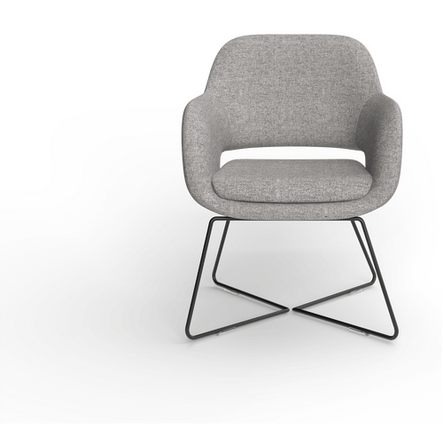 Elaro Upholstered Chairs and Bar Stools - Arm Chair / Metal / Greymist