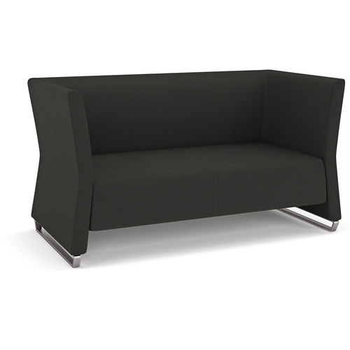 Jazz Black Two Seater Reception Chair