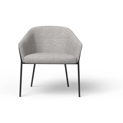 Mesa Lounge Chair - Metal / Charcoal & Greymist