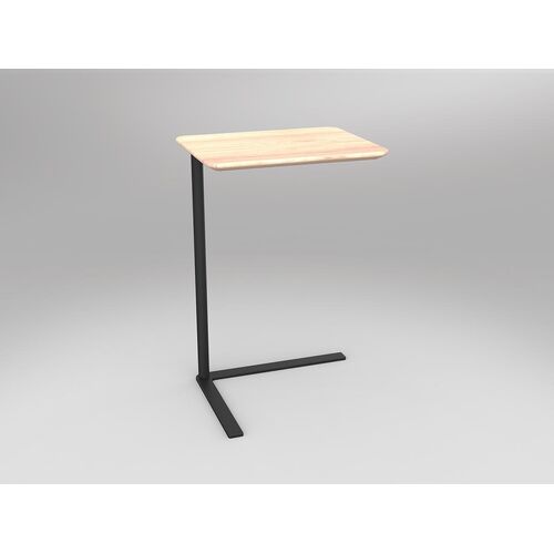 Motion Tablet Side Table - Solid Beech / Black / 470 x 370mm