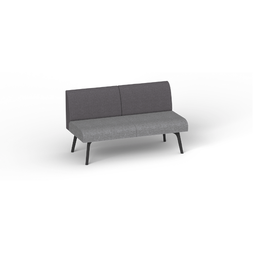 Willow Lounge - Configuration 2 - Charcoal / Metal
