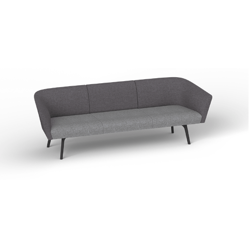 Willow Lounge - Configuration 6 - Charcoal / Metal