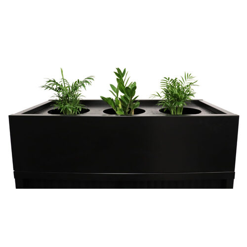 Go Black Planter Box for Tambour Units - 900mm wide