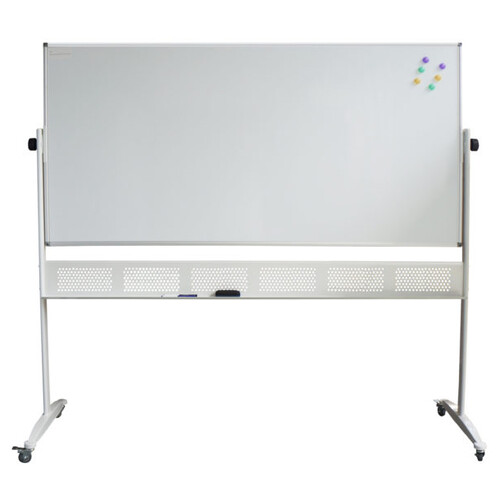 Mobile Porcelain Magnetic Whiteboard 10 Year Warranty - 1800mm x 1200mm