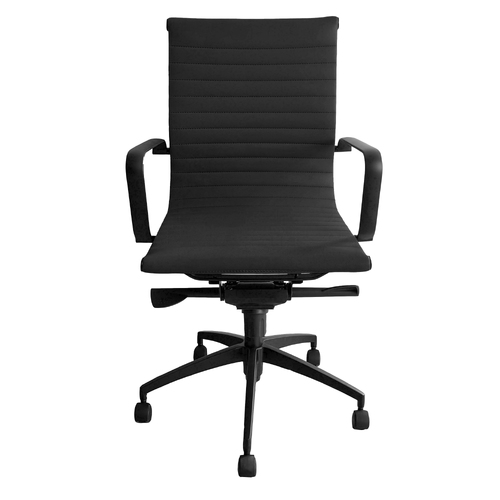 PU605M Executive Boardroom Chair Black Frame Black PU