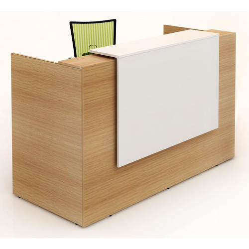 Sorrento Beech Reception Desk Counter - 1800mm Wide