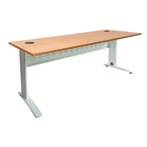 Rapid Span Office Desk - 1200 x 700 Beech Top - White Frame