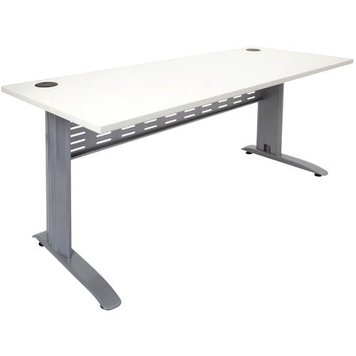 Rapid Span Office Desk - 1200 x 700 White Top - Silver Frame