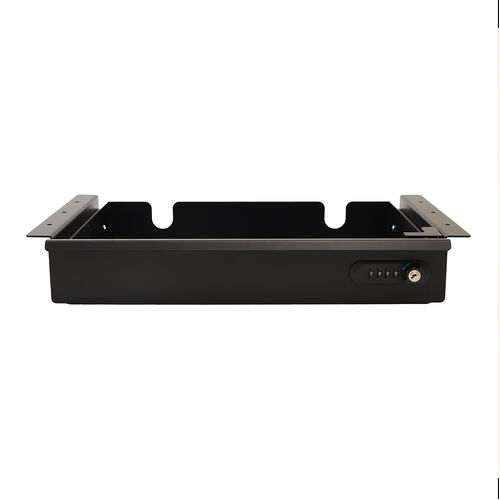 Single Slide Out Workstation Drawer - Black P/C