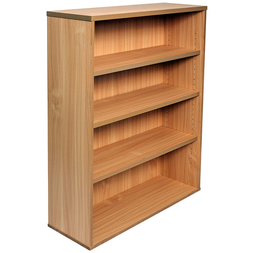 Express Small Beech Office Bookcase Storage Unit Home Bookshelf
