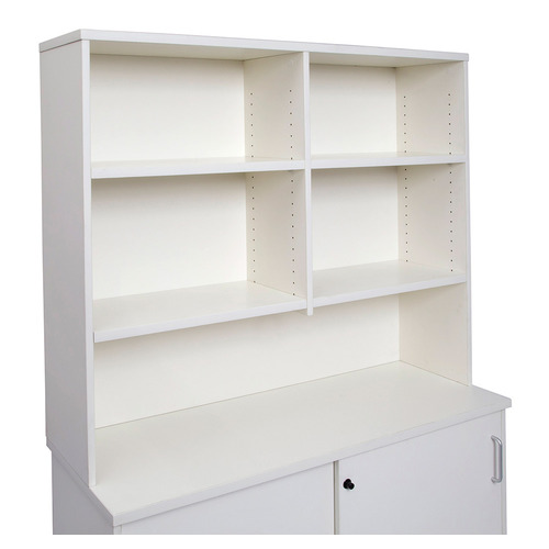 Express White Desk Storage Hutch