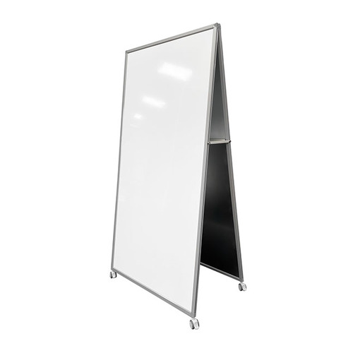 ALPHA AD1 Double Sided Mobile Porcelain Whiteboard