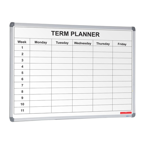 School 1 Term Planner Magnetic Whiteboard