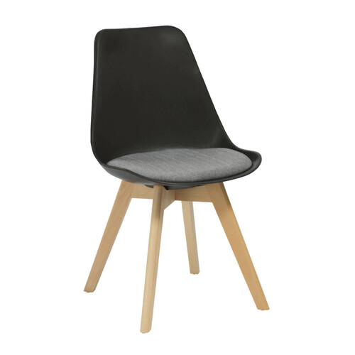 Virgo Black Visitor Waiting Room Chair