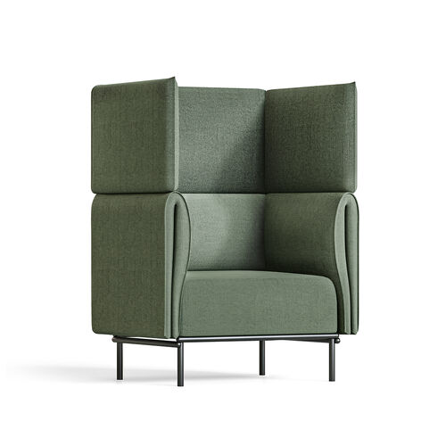 Velto 1 Seater High Back Lounge - Olive