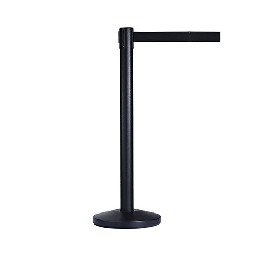 RETRACTA Q Black Crowd Control Barrier Stand