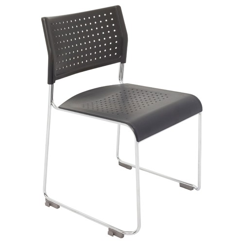 Wimbledon Stackable Chrome Sled Base Chair