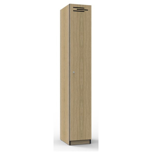 1 Door Natural Oak Melamine Locker