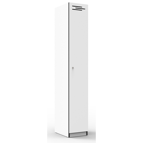 1 Door White Melamine Locker