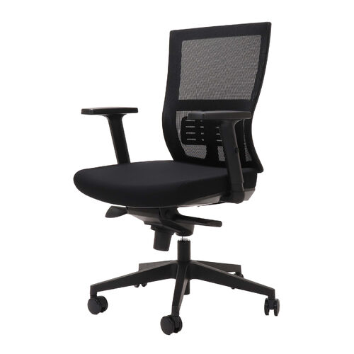 Cascade Ergonomic Mesh Office Chair Black