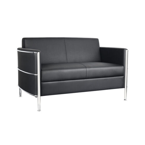 Eclipse 2 Seater Lounge - Black PU