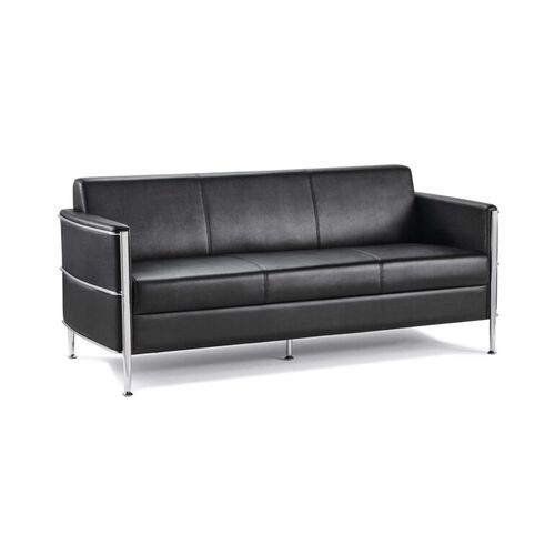 Eclipse 3 Seater Lounge - Black PU