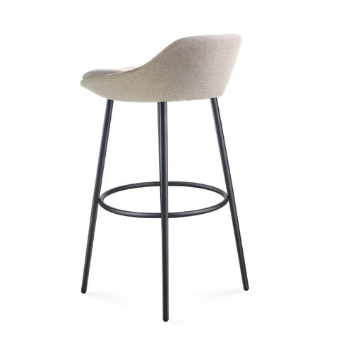 Eros Bar Stool - Stone Fabric