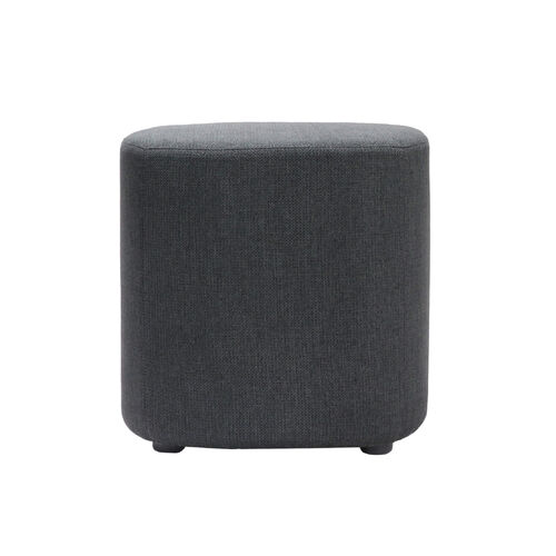 Kali Square Ottoman - Charcoal 457 Fabric