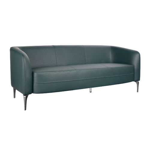 Liso 3 Seater Lounge - Forest Green PU