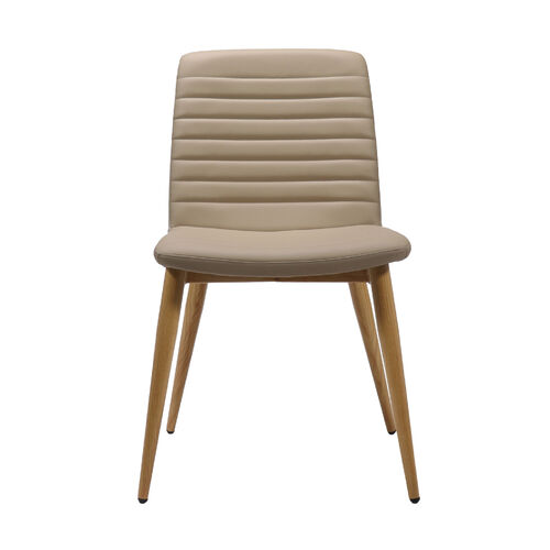 Pixel 4 Leg Chair [Colour: Almond PU]